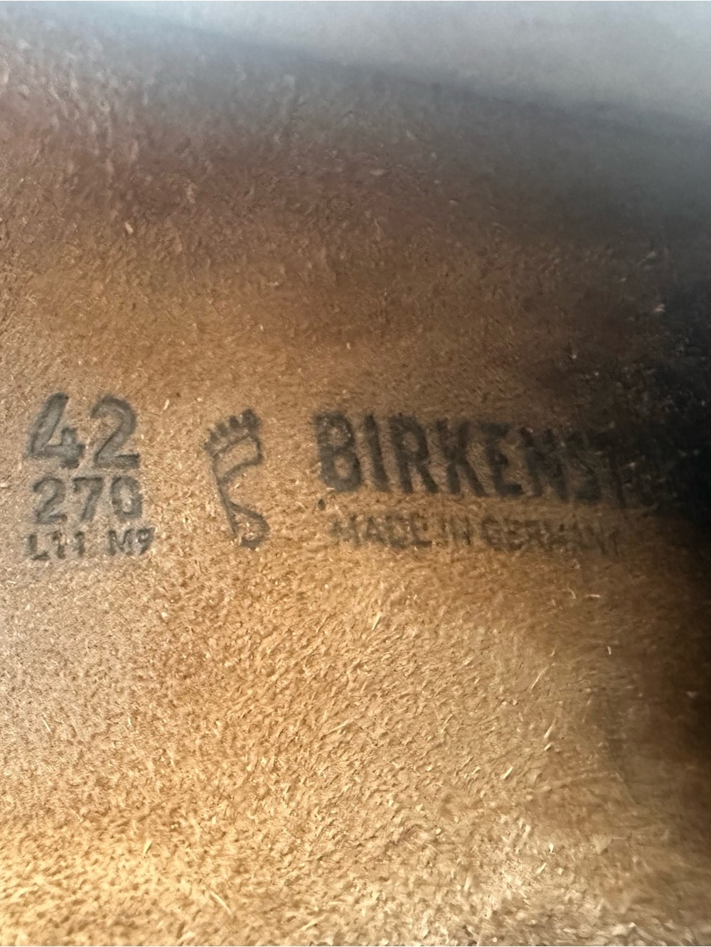 Birkenstock Boston Suede slip ons in Dotted Stone color - Picture 4 of 4